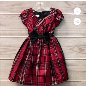Bonnie Jean Size 6X Holiday Christmas Plaid Dress